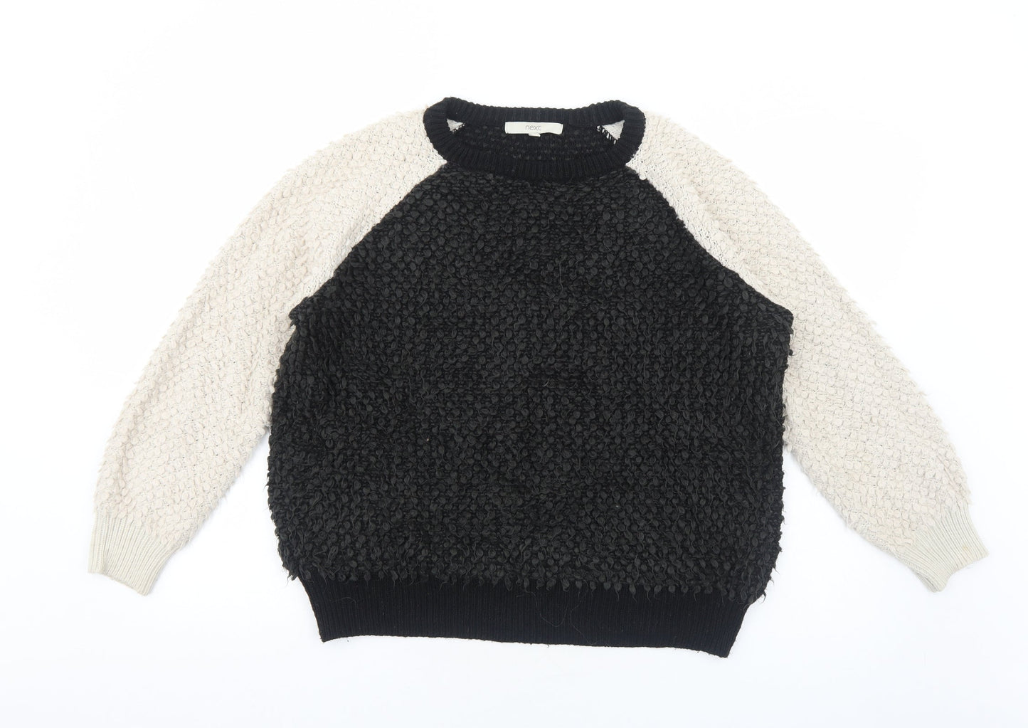 Womens UK Size 12 NEXT Black Pullover Jumper