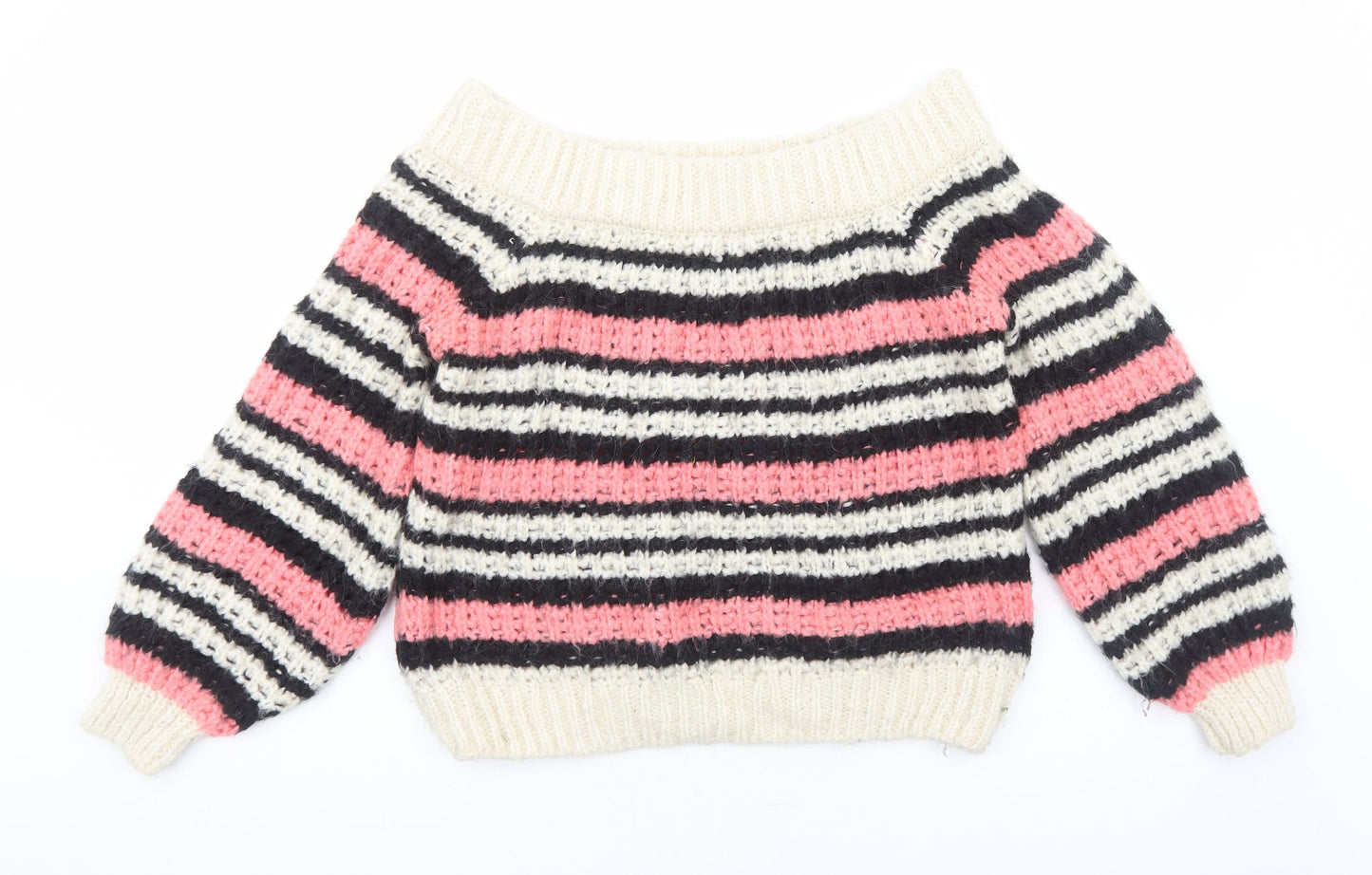 Womens UK Size 8 River Island Pink Pullover Jumper
