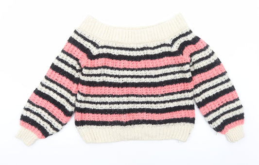 Womens UK Size 8 River Island Pink Pullover Jumper