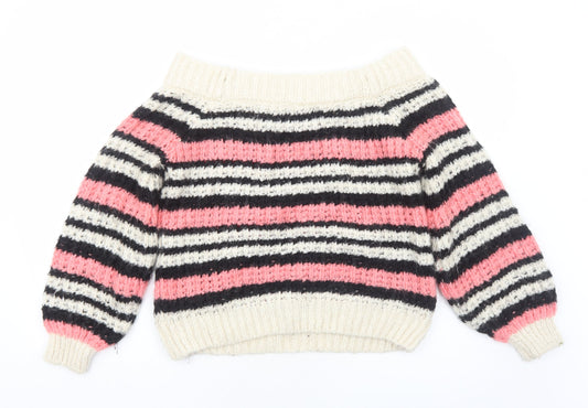 Womens UK Size 8 River Island Pink Pullover Jumper