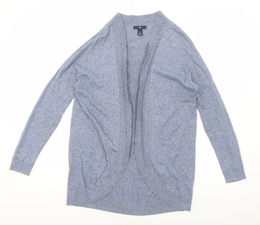Gap Womens Blue V-Neck Cotton Cardigan Jumper Size S