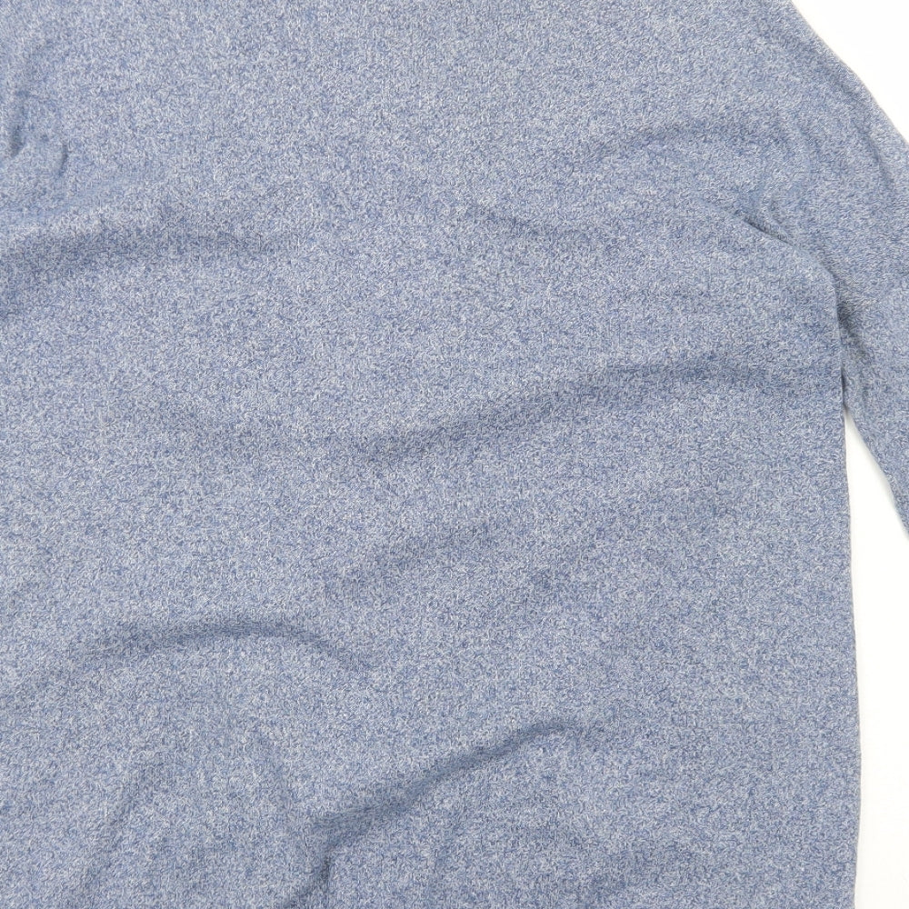 Gap Womens Blue V-Neck Cotton Cardigan Jumper Size S