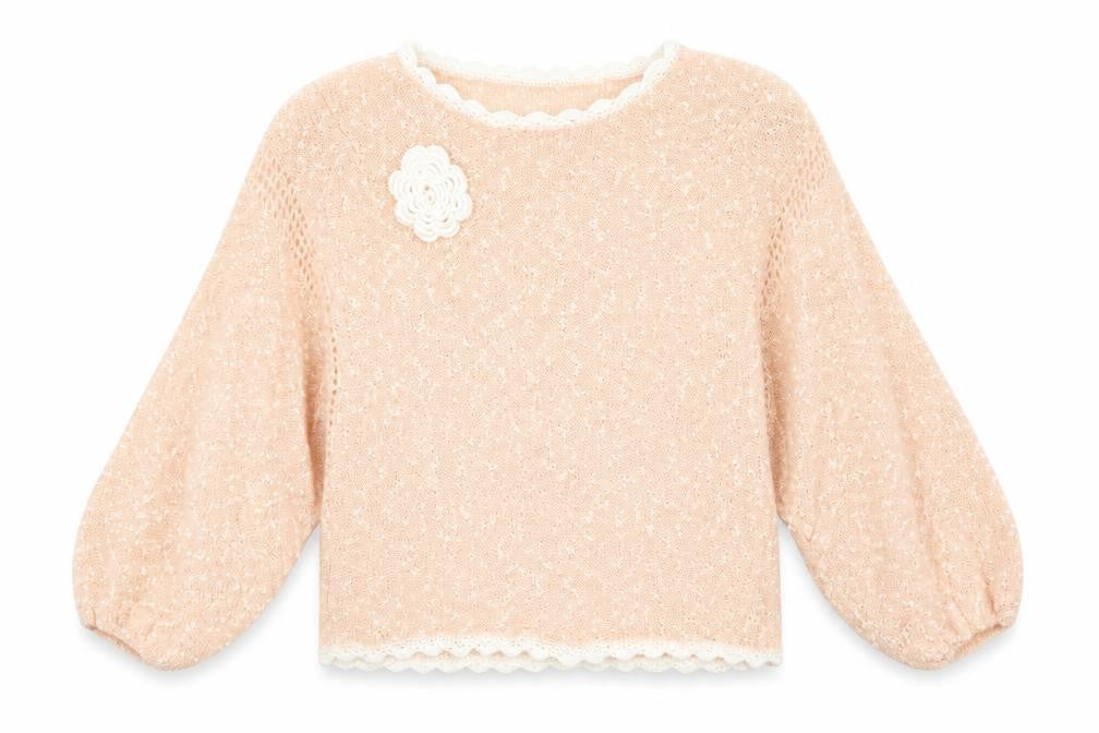 Womens UK Size M Preworn Pink Pullover Jumper