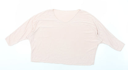 Womens UK Size M Preworn Pink Basic T-Shirt