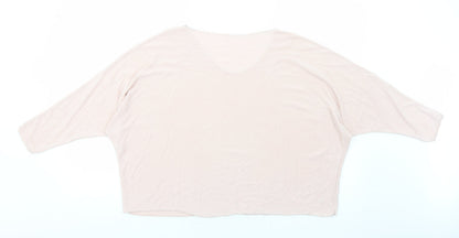 Womens UK Size M Preworn Pink Basic T-Shirt