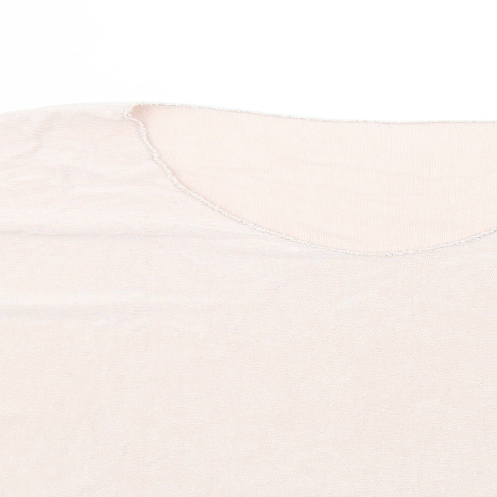 Womens UK Size M Preworn Pink Basic T-Shirt