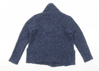 Womens UK Size S EWM Blue Cardigan Jumper