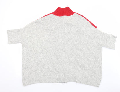 Womens UK Size M Marks and Spencer Red Pullover Jumper