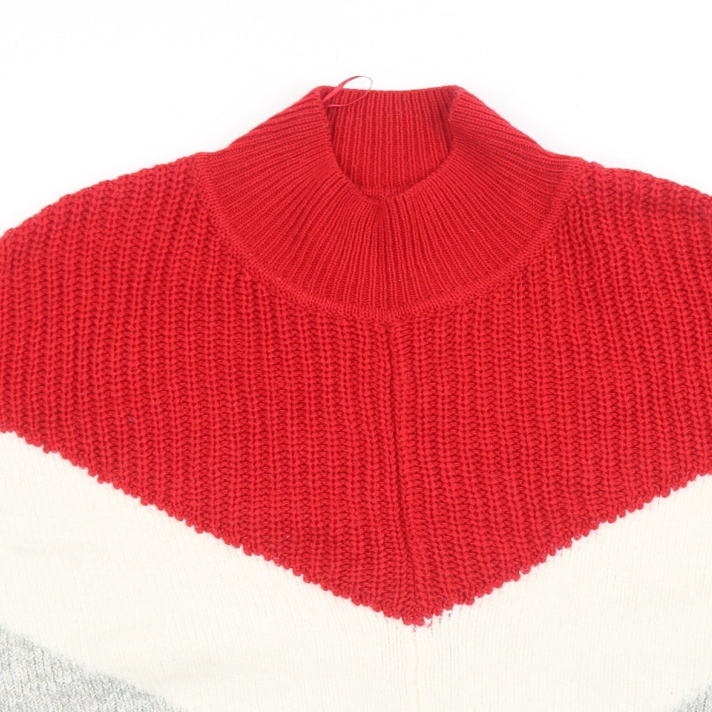 Womens UK Size M Marks and Spencer Red Pullover Jumper
