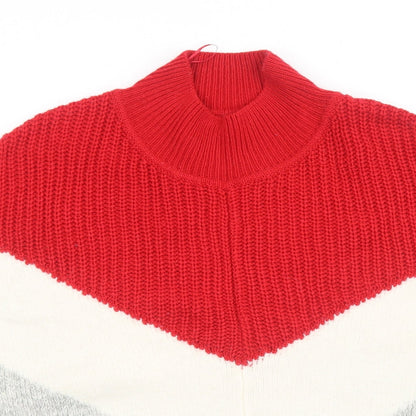 Womens UK Size M Marks and Spencer Red Pullover Jumper