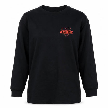 Womens UK Size S Boohoo Black Pullover Sweatshirt