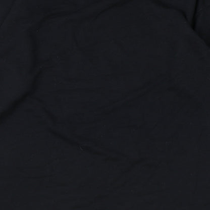 Womens UK Size S Boohoo Black Pullover Sweatshirt