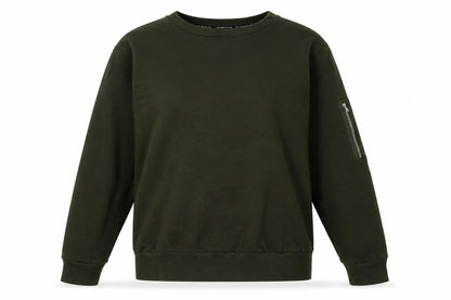 Womens UK Size M Brave Soul Green Pullover Sweatshirt