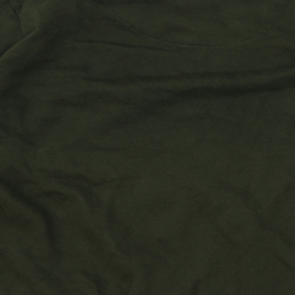 Brave Soul Womens Green Polyester Pullover Sweatshirt Size M Pullover