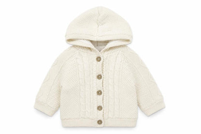 Next Girls Ivory Jacket Coatigan Size 3-6 Months Button