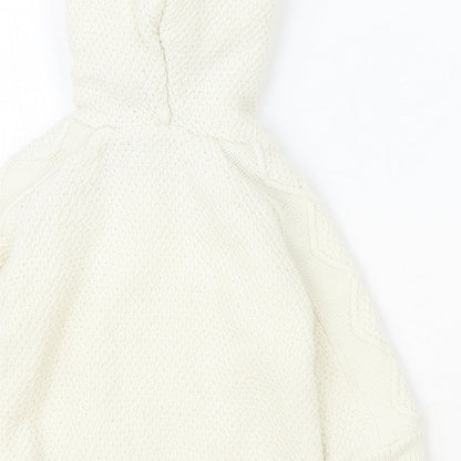 Next Girls Ivory Jacket Coatigan Size 3-6 Months Button