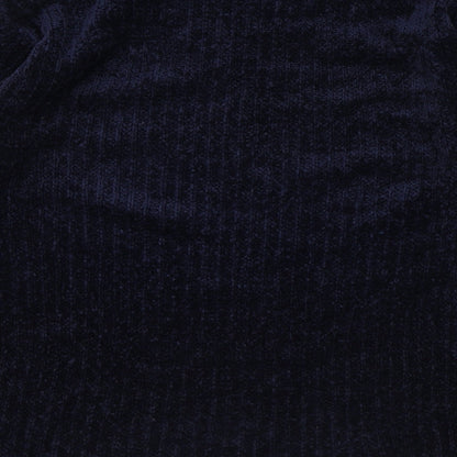 Duke Womens Blue Round Neck Acrylic Pullover Jumper Size L