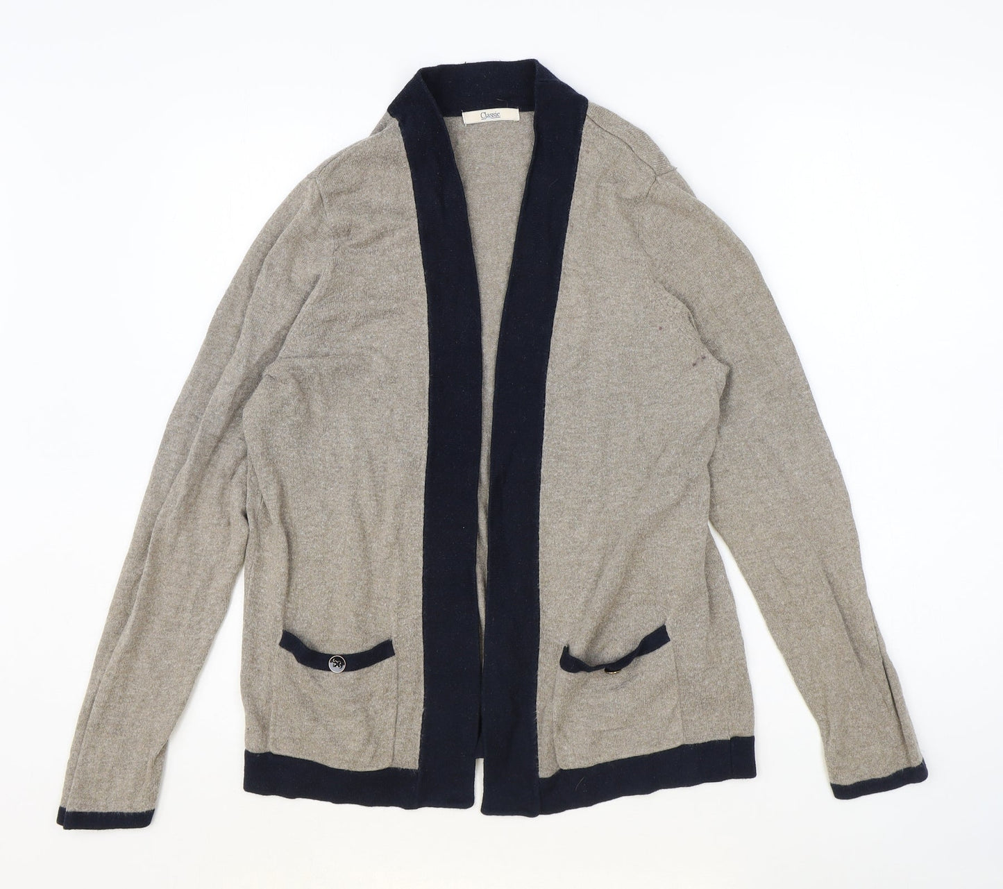 Womens UK Size 14 Marks and Spencer Brown Cardigan Jumper