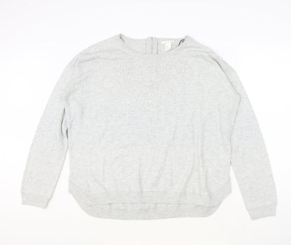 Womens UK Size M H&M Grey Pullover Jumper