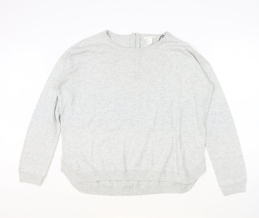 Womens UK Size M H&M Grey Pullover Jumper