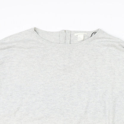 Womens UK Size M H&M Grey Pullover Jumper
