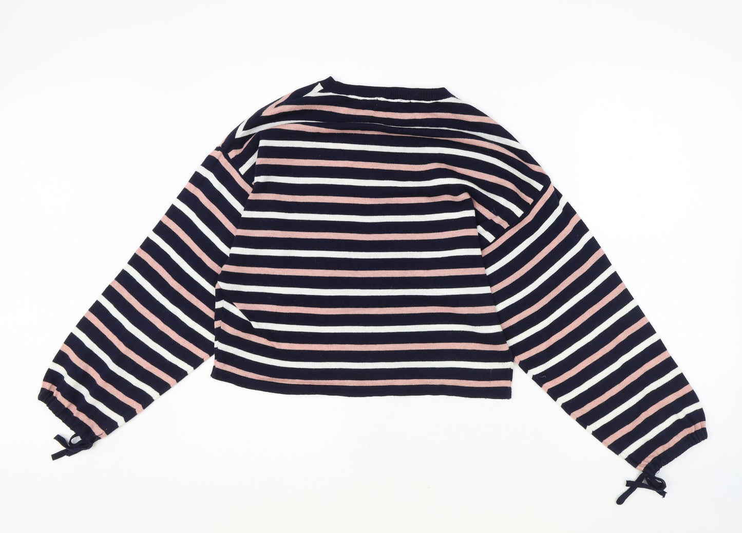 Womens UK Size S Mango Blue Pullover Jumper