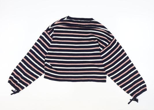 Womens UK Size S Mango Blue Pullover Jumper