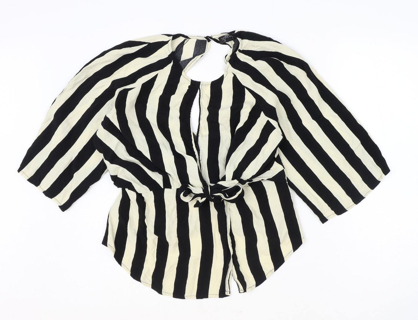 Womens UK Size 12 Topshop Ivory Basic Blouse