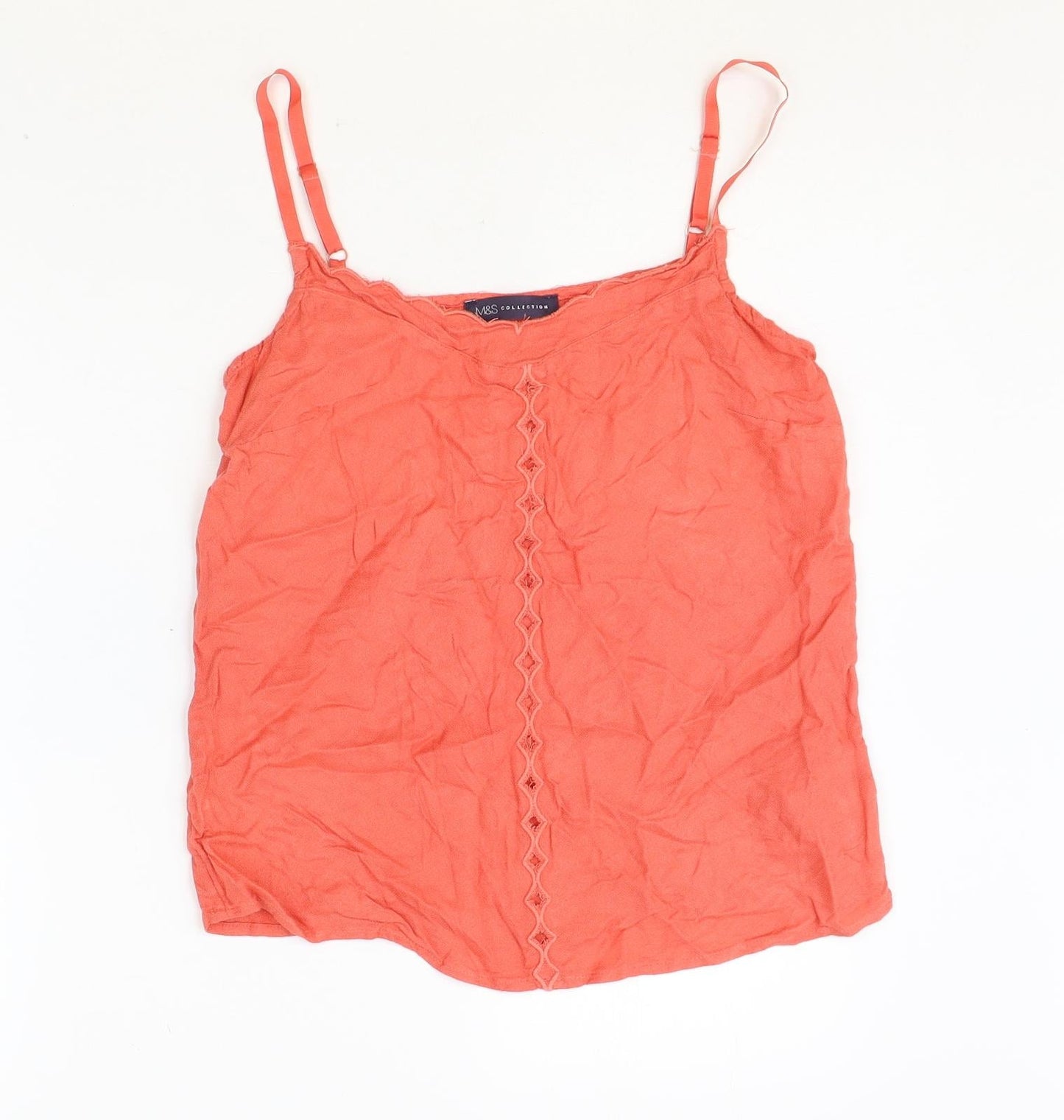 Womens UK Size 10 Marks and Spencer Pink Basic Tank