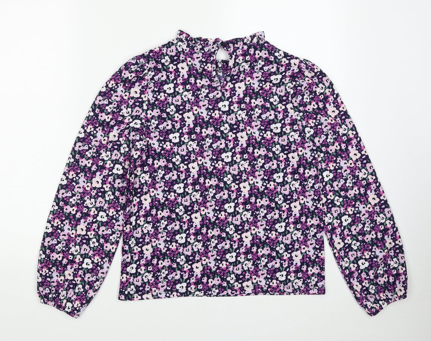 Womens UK Size XS Dunnes Stores Purple Basic Blouse
