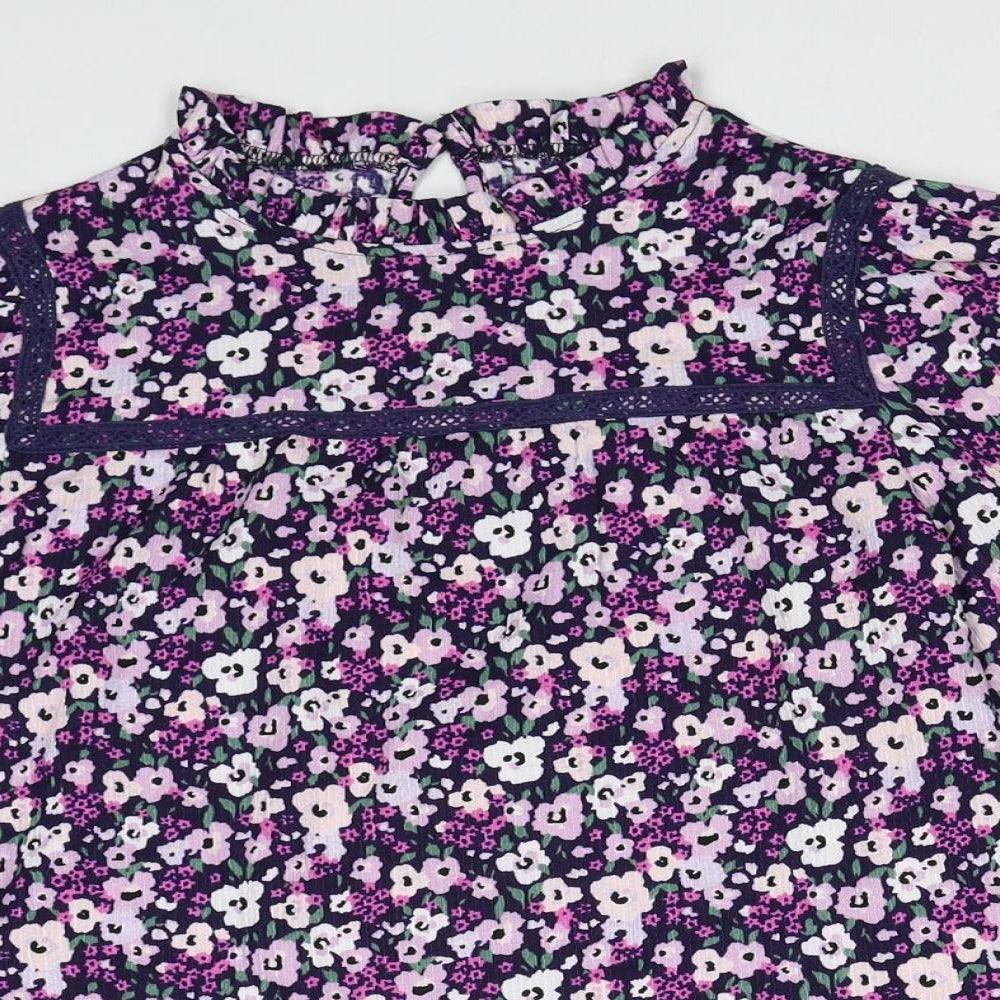 Womens UK Size XS Dunnes Stores Purple Basic Blouse