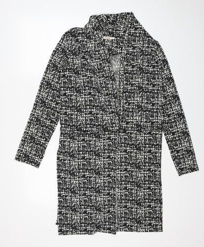 Womens UK Size M Amber Black Kimono Blouse