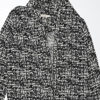 Womens UK Size M Amber Black Kimono Blouse