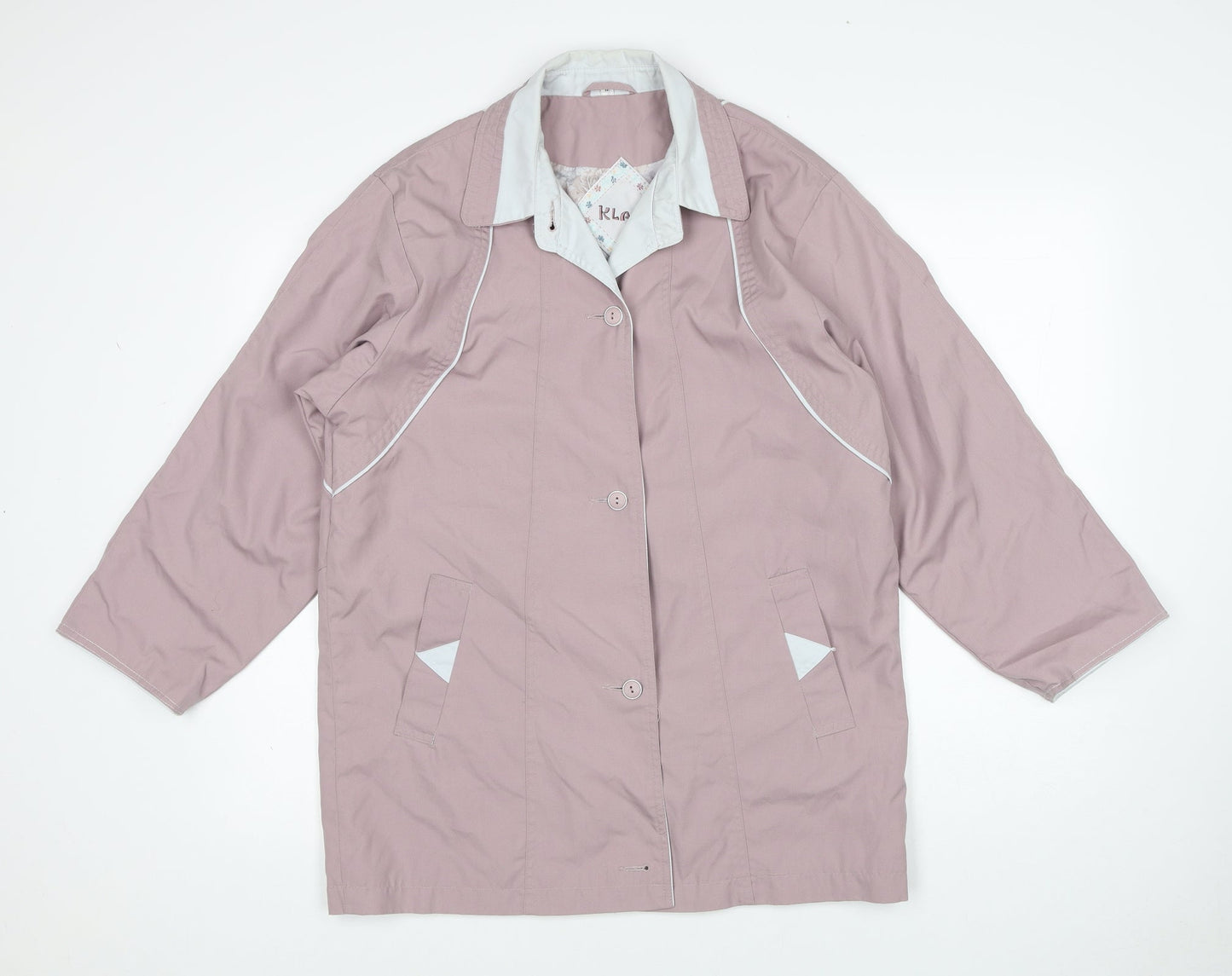 Klass Womens Pink Jacket Size 12 Button