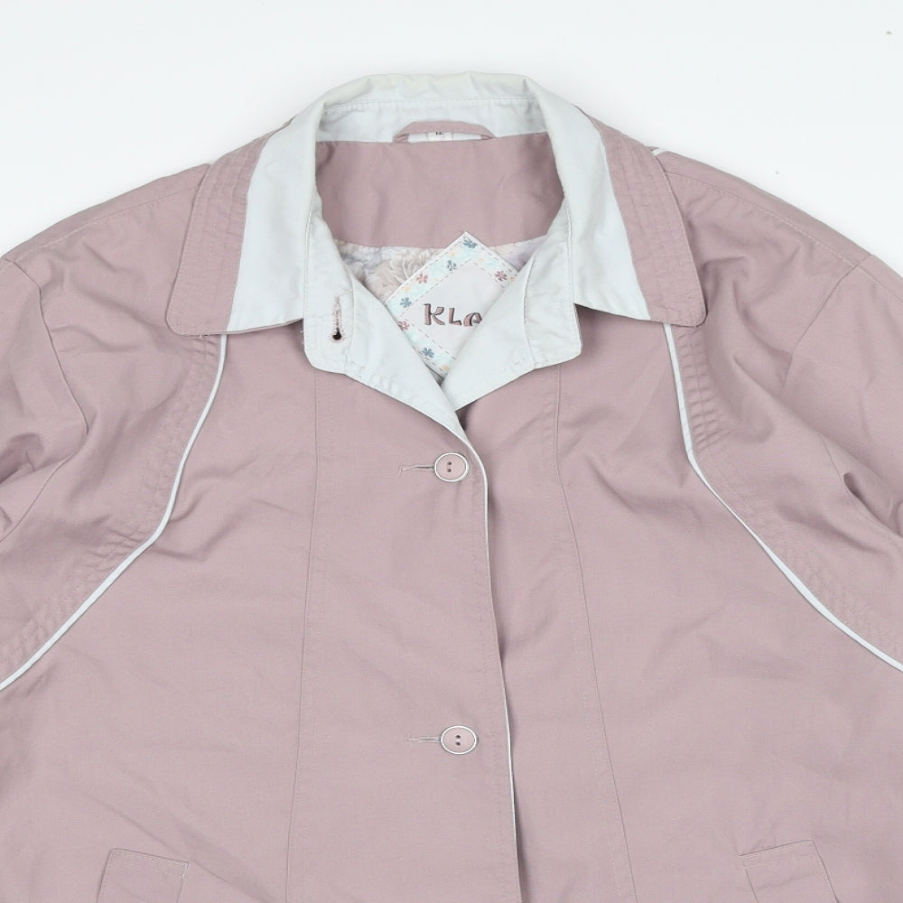 Klass Womens Pink Jacket Size 12 Button