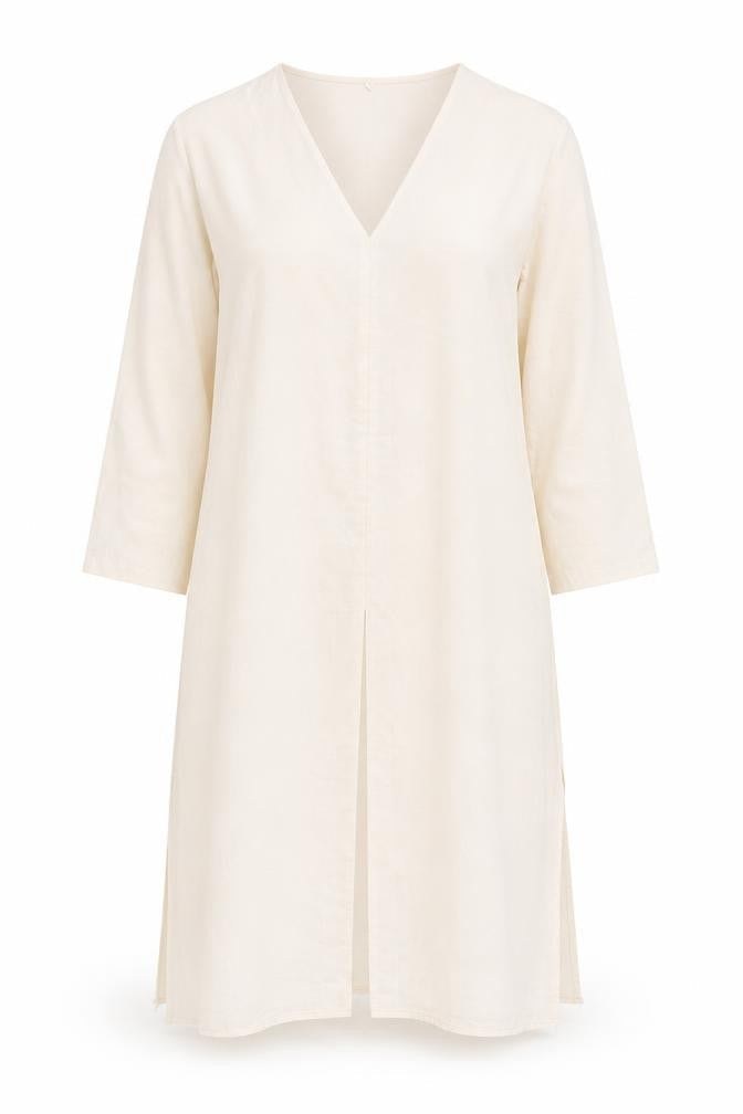 Womens UK Size XL Preworn Beige Tunic Blouse