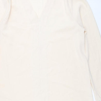 Womens UK Size XL Preworn Beige Tunic Blouse