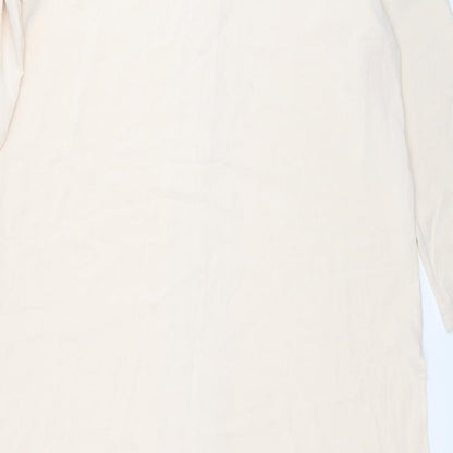 Womens UK Size XL Preworn Beige Tunic Blouse