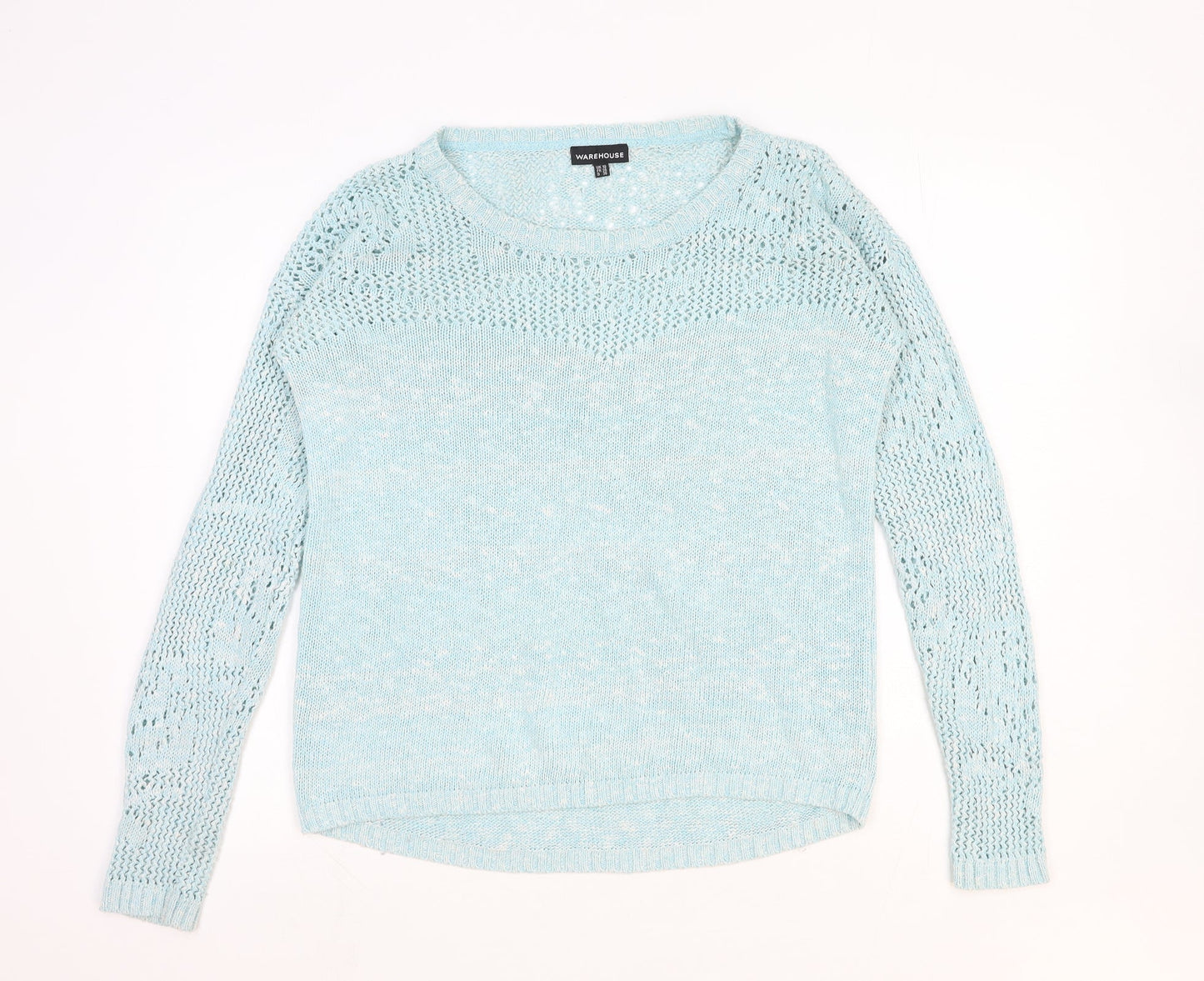 Womens UK Size 10 Warehouse Blue Pullover Jumper