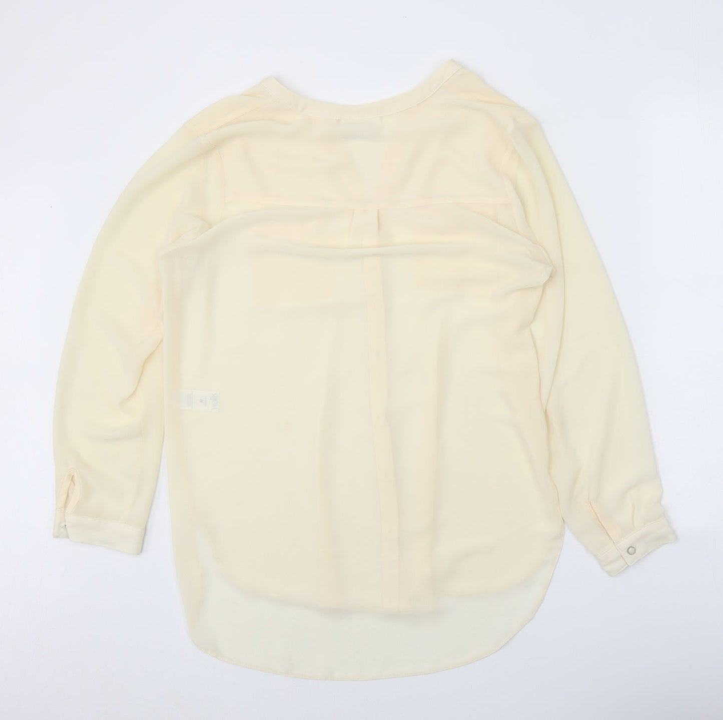 Womens UK Size M Wallis Beige Basic Button-Up