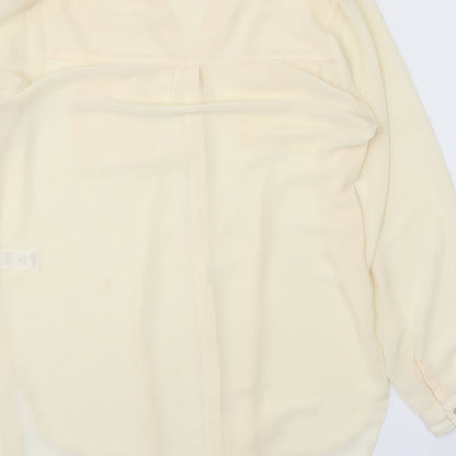 Womens UK Size M Wallis Beige Basic Button-Up