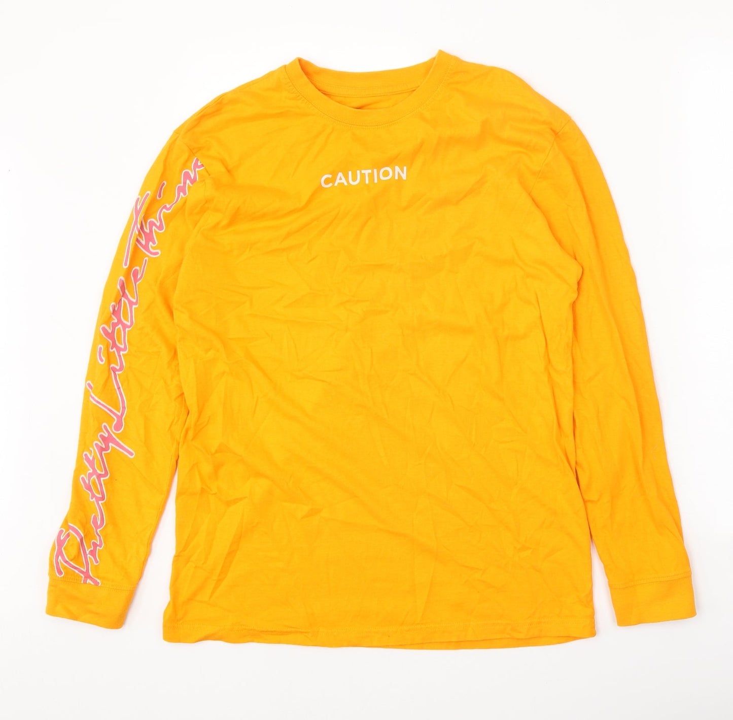 Womens UK Size S PRETTYLITTLETHING Orange Basic T-Shirt
