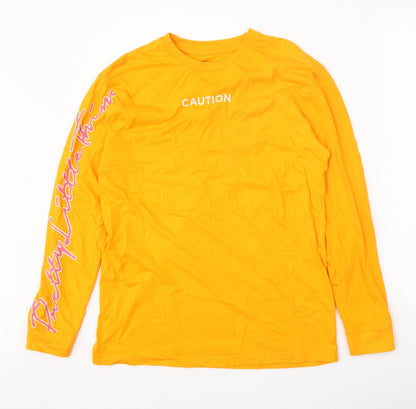 Womens UK Size S PRETTYLITTLETHING Orange Basic T-Shirt
