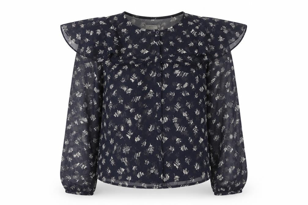 Womens UK Size XS Pins & Needles Black Basic Blouse
