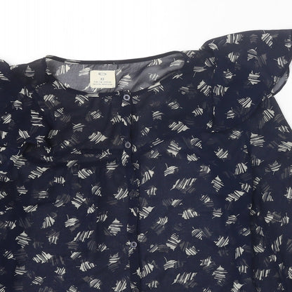 Womens UK Size XS Pins & Needles Black Basic Blouse