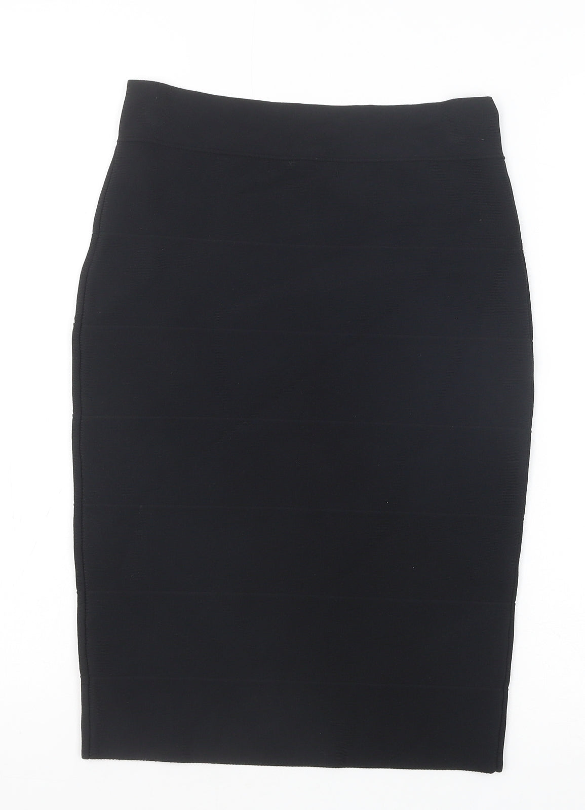 Romeo & Juliet Couture Womens Black Viscose Straight & Pencil Skirt Size 10