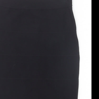 Romeo & Juliet Couture Womens Black Viscose Straight & Pencil Skirt Size 10