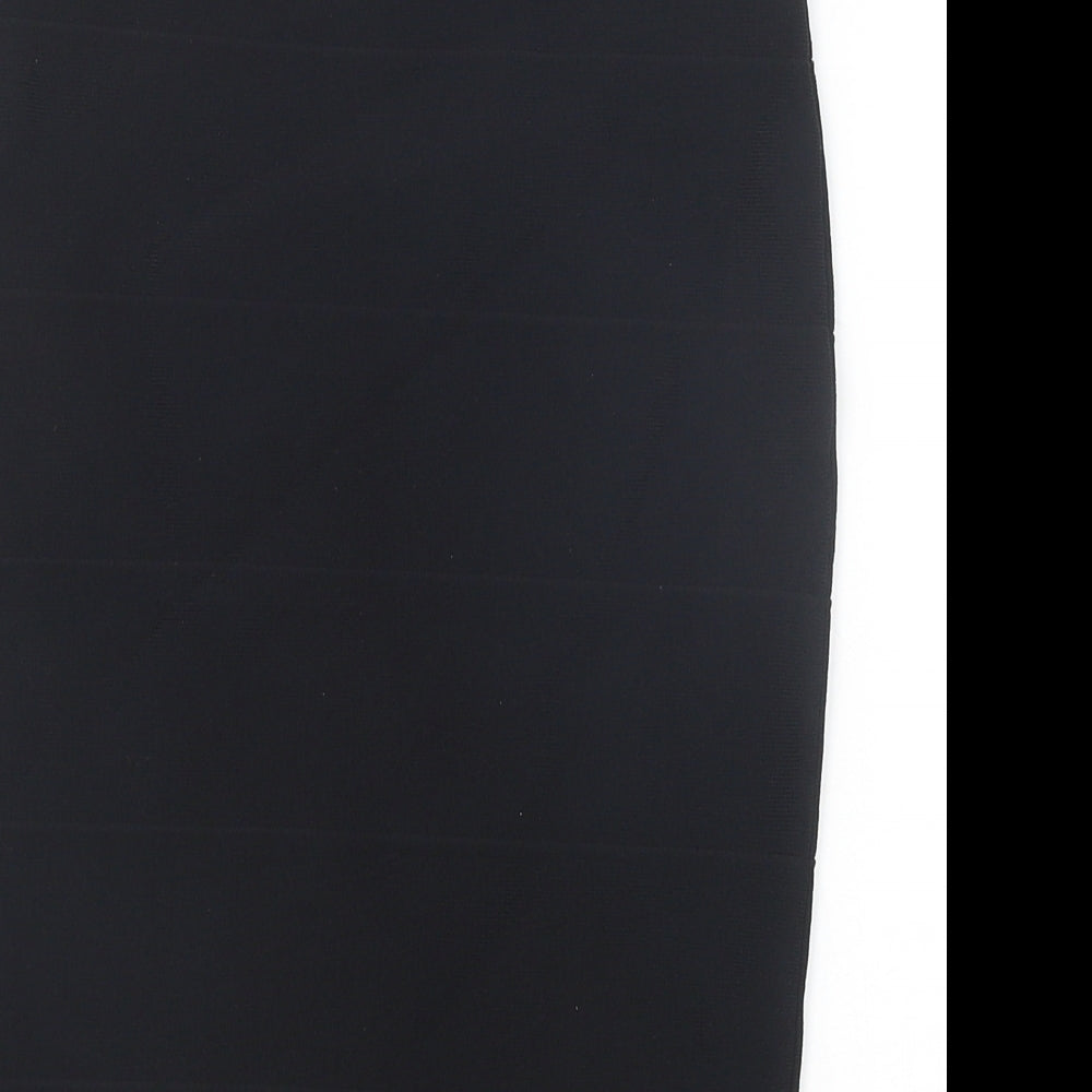 Romeo & Juliet Couture Womens Black Viscose Straight & Pencil Skirt Size 10