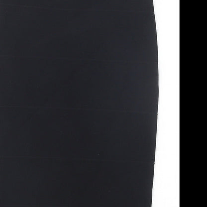Romeo & Juliet Couture Womens Black Viscose Straight & Pencil Skirt Size 10