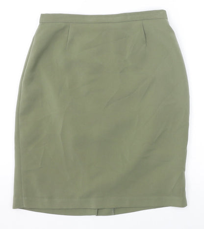 Fairweather Womens Green Polyester Straight & Pencil Skirt Size 10 Zip